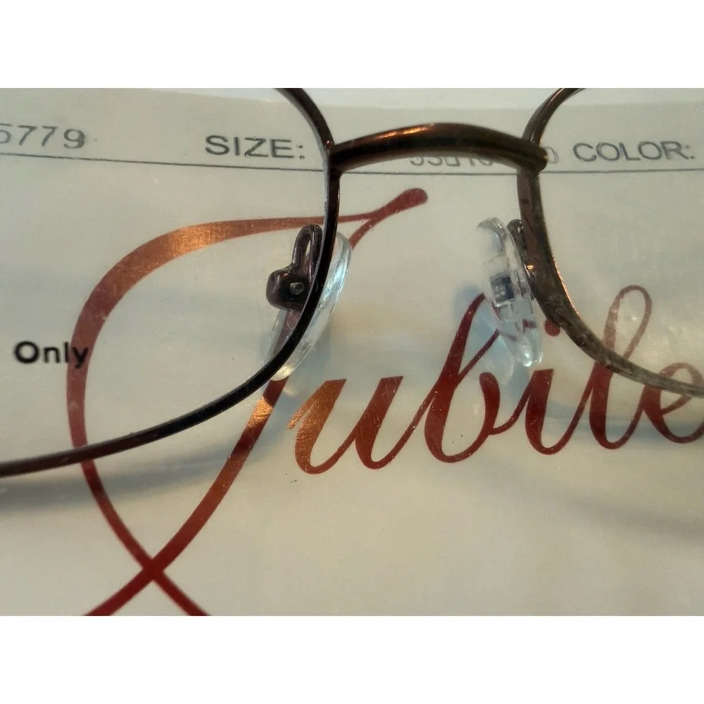 NWT Jubilee 5779 Burgundy‎ Spiral Design Metal EYEGLASSES FRAME RX 53-16-140mm